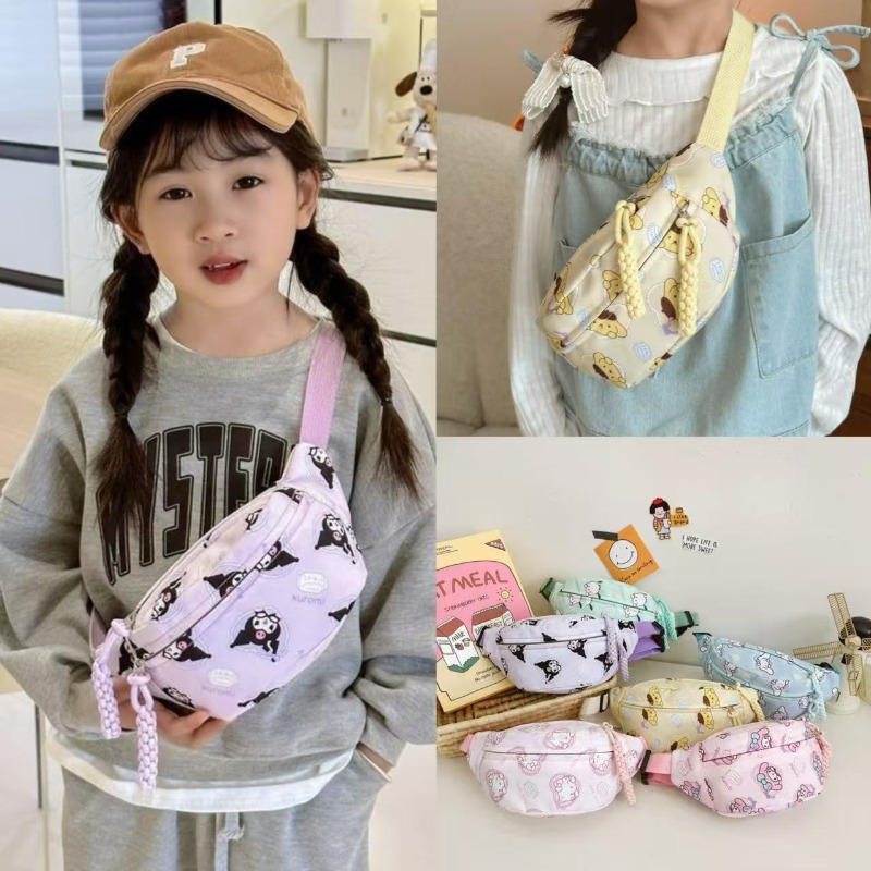 Kawaii Tech Accessories - حقيبة كتف مطبوعة بتصميم كورومي اللطيف