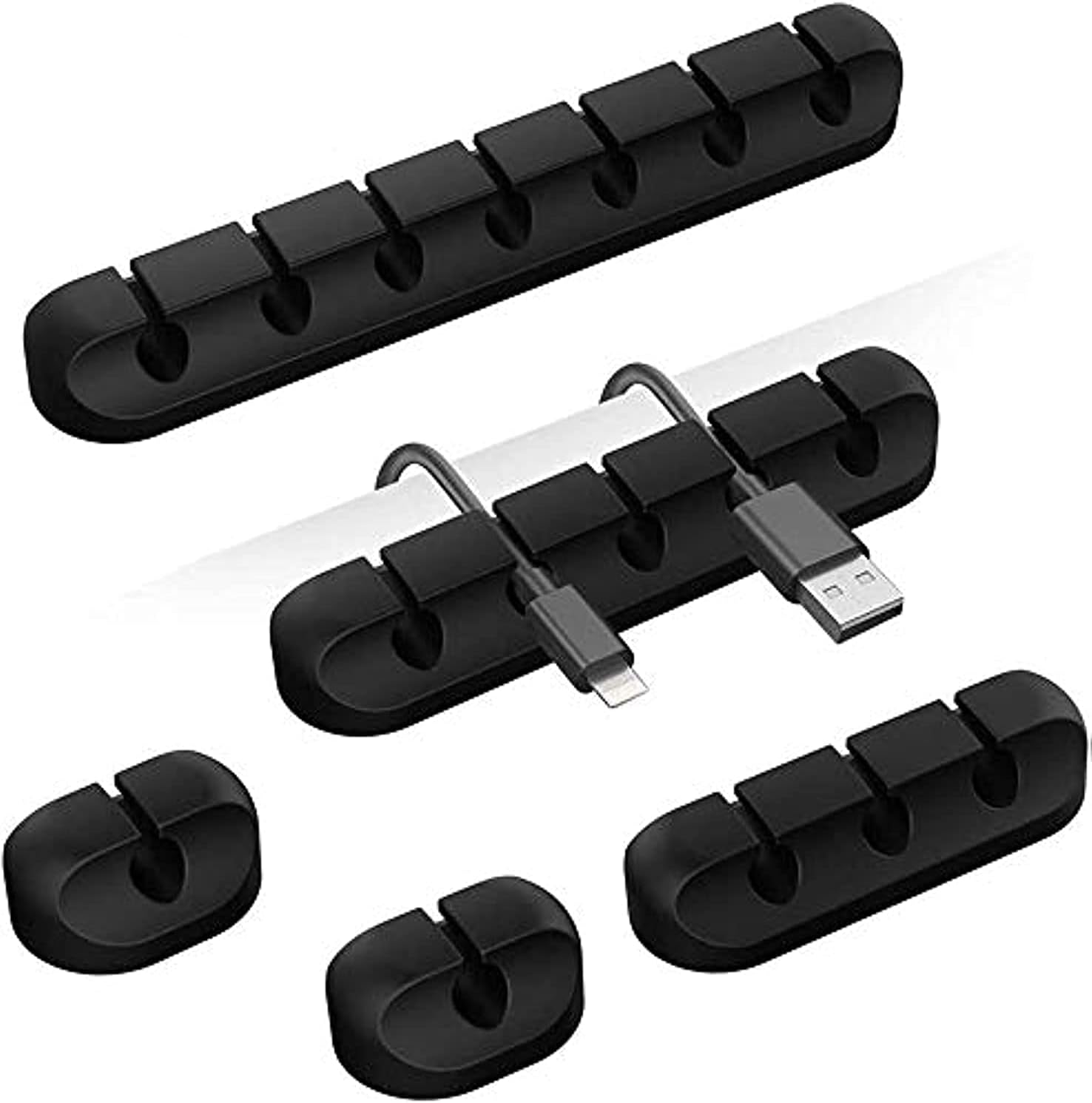 Desk Cable Clip - منظم لاصق للكابلات ومشابك للأسلاك لسطح