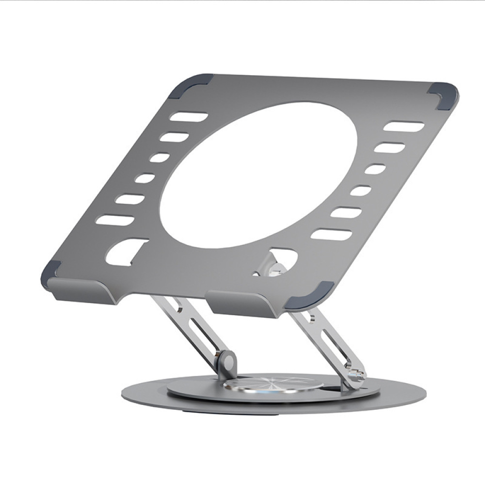 Laptop Stand Bamboo - حامل كمبيوتر محمول مكتبي من الألومنيوم