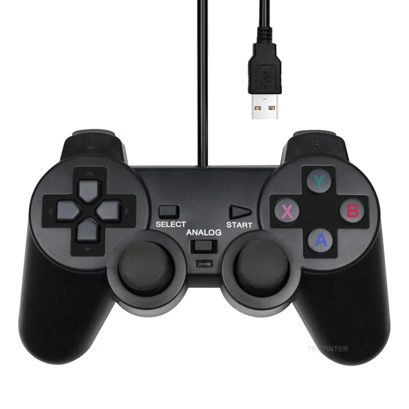 Tech Accessories Pc - وحدة تحكم ألعاب سلكية USB للكمبيوتر