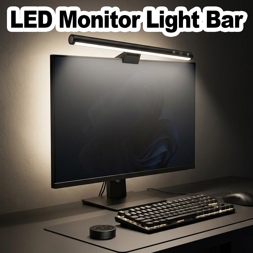 Monitor Light Bar - شريط إضاءة للشاشة بـ5 مستويات سطوع