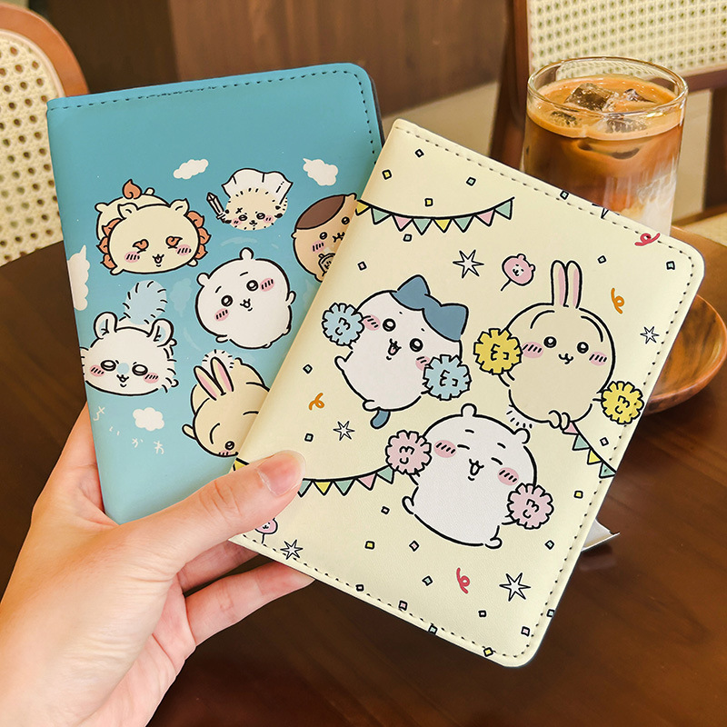 Kawaii Tech Accessories - غطاء جواز سفر من الجلد الصناعي