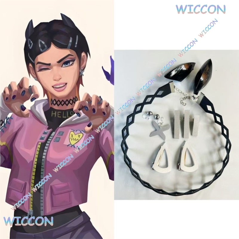 Tech Accessories Women - Valorant القرنفل كليب طوق الفراشة الأقراط