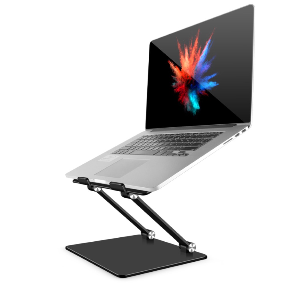 Laptop Stand Bamboo - حامل كمبيوتر محمول قابل لضبط الارتفاع