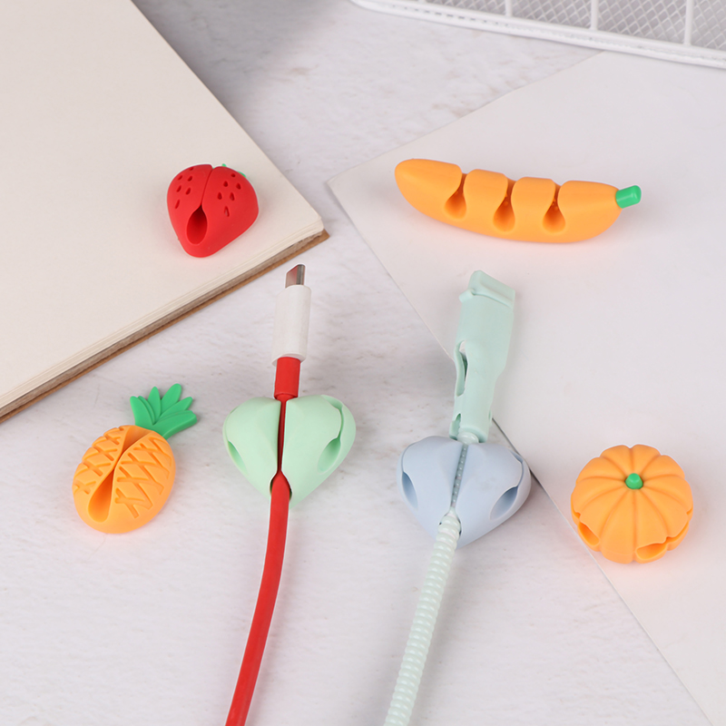 2/4 قطعة لطيف الحب الأناناس كا - مراجعة Desk Cable Clip وسعره