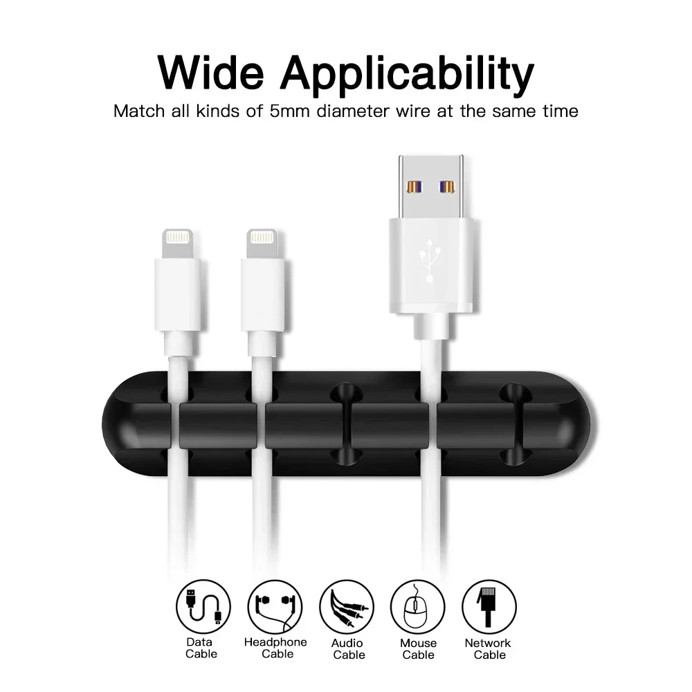 منظم لاصق للكابلات ومشابك للأس - مراجعة Desk Cable Clip وسعره
