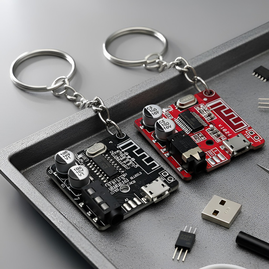 سلسلة مفاتيح على شكل لوحة دوائ - مراجعة Tech Keychain Accessories وسعره
