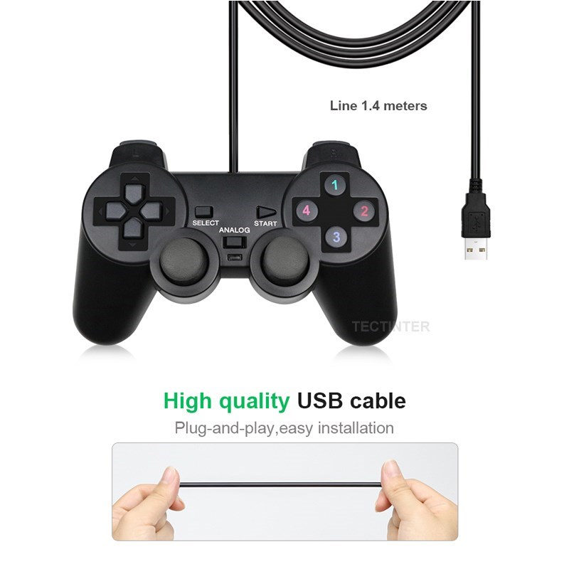 وحدة تحكم ألعاب سلكية USB للكم - مراجعة Tech Accessories Pc وسعره