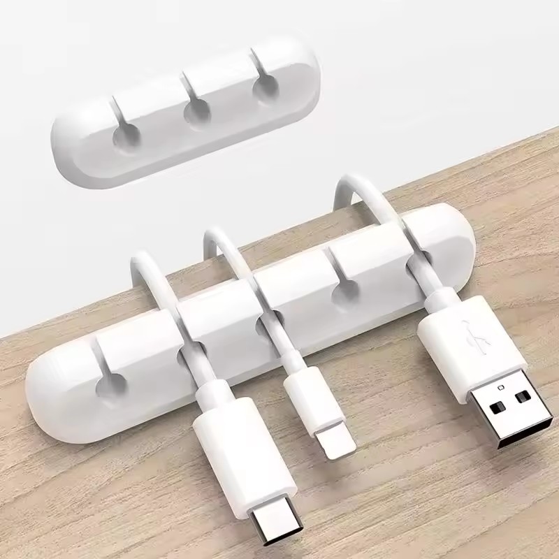 مشبك سيليكون لتنظيم كابلات USB - مراجعة Desk Cable Clip وسعره
