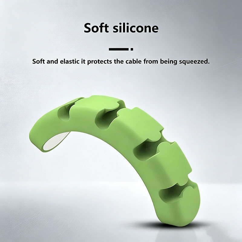 منظم كابلات من السيليكون ذاتي  - مراجعة Desk Cable Clip وسعره