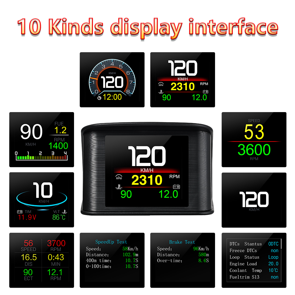 شاشة عرض أمامية HUD OBD2+GPS م - مراجعة Tech Accessories Pc وسعره