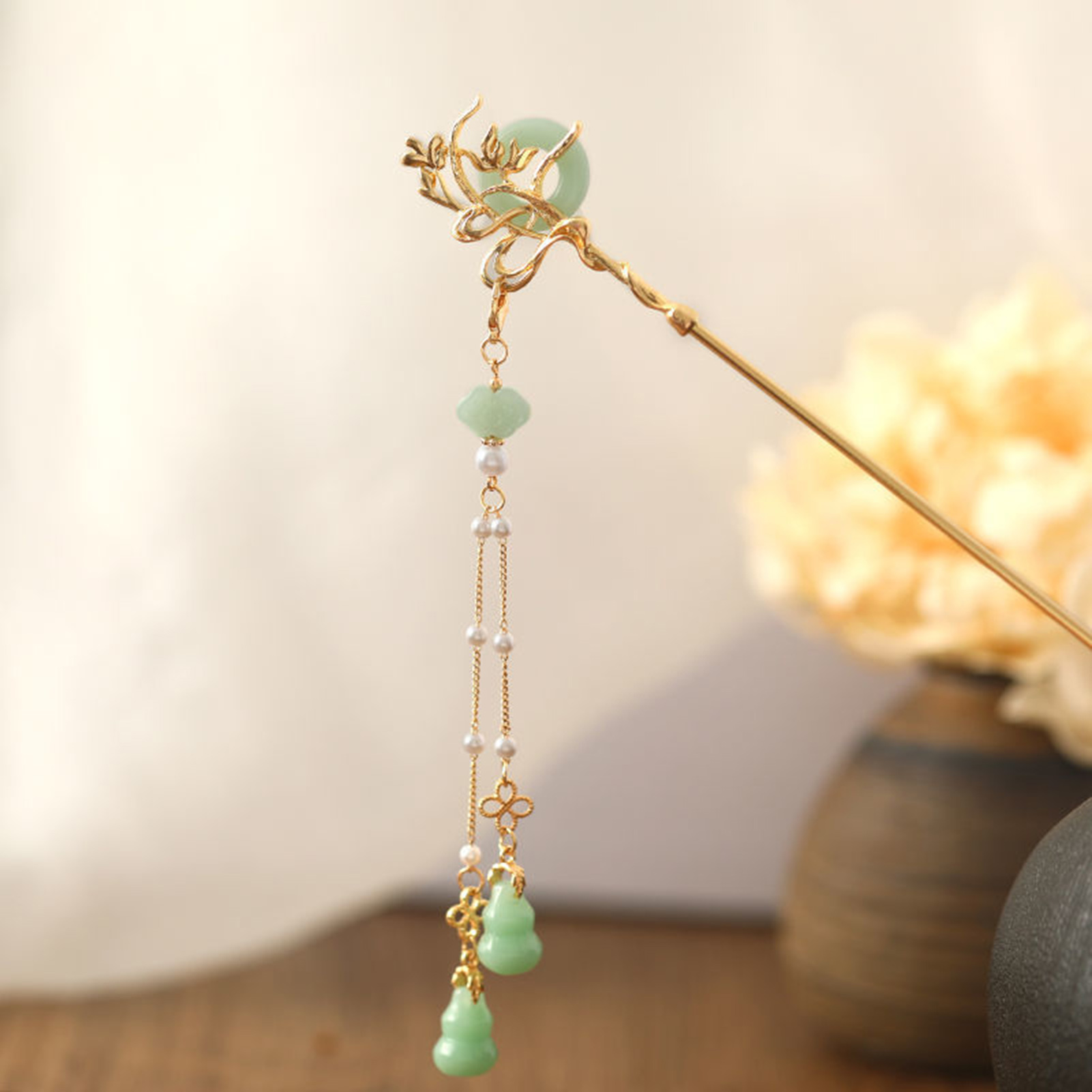 النمط الصيني الزجاج دبوس الشعر - مراجعة Tech Accessories Women وسعره