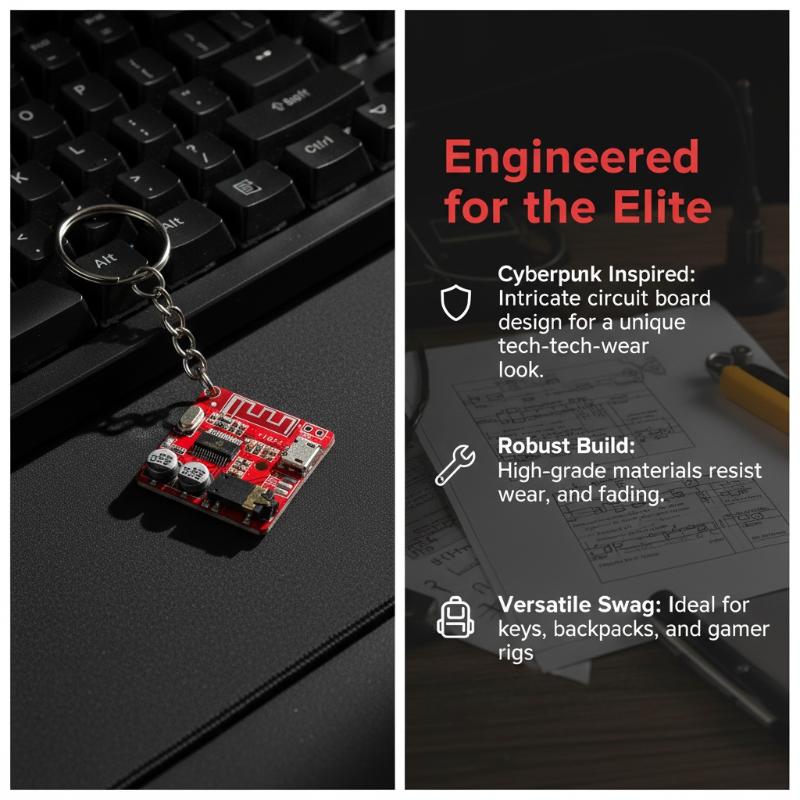 سلسلة مفاتيح على شكل لوحة دوائ - مراجعة Tech Keychain Accessories وسعره