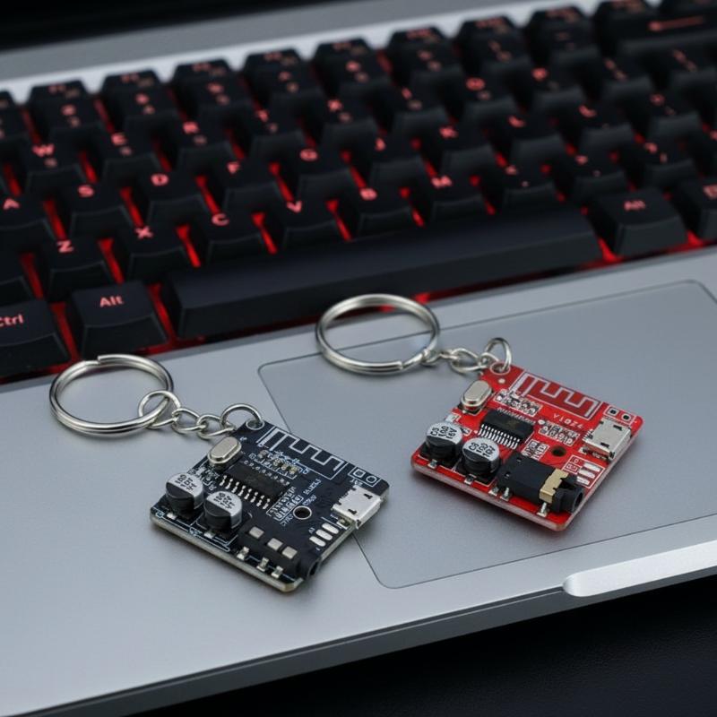 سلسلة مفاتيح على شكل لوحة دوائ - مراجعة Tech Keychain Accessories وسعره